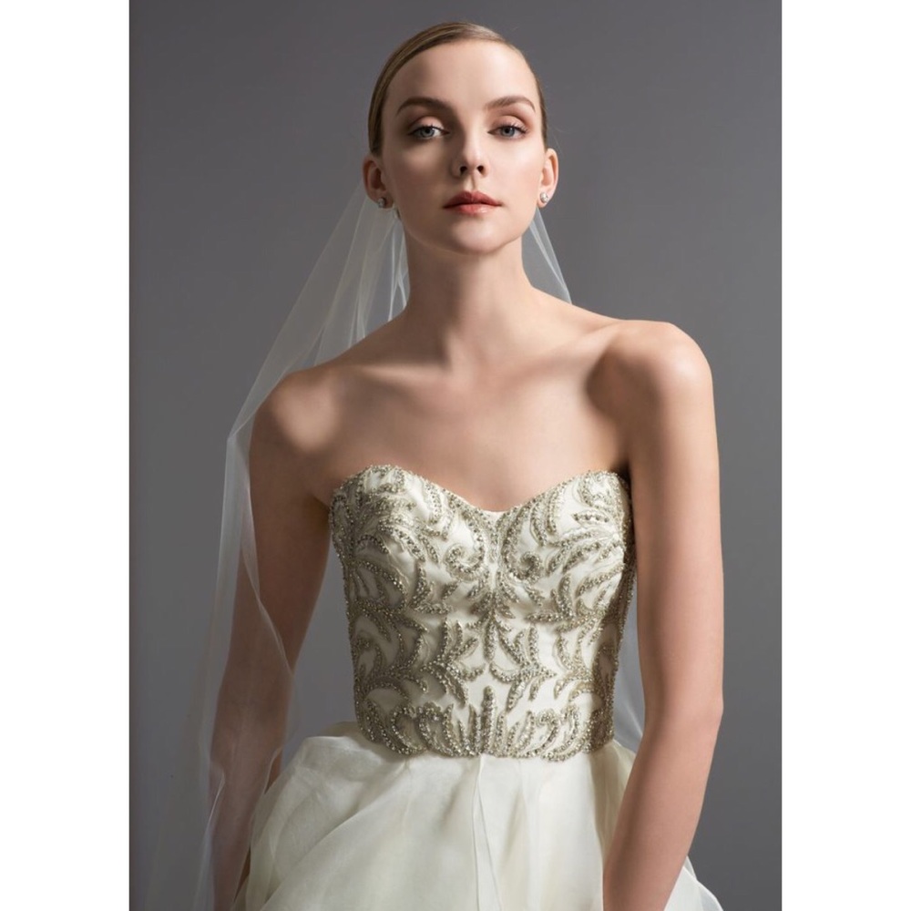 Watters Daniella beaded wedding gown 6072b - Picture 3 of 11